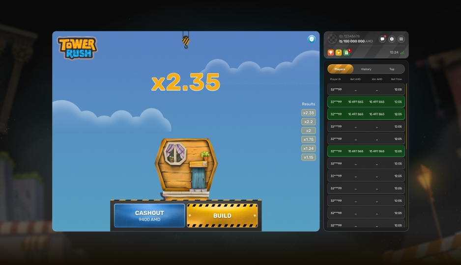 Gameplay of Tower Rush Galaxsys